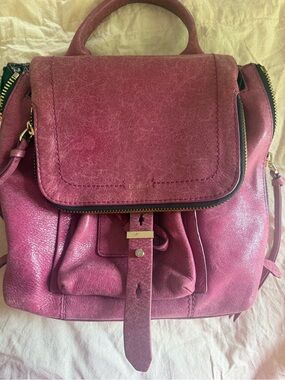 Botkier Warren Leather Backpack with Gold Hardware